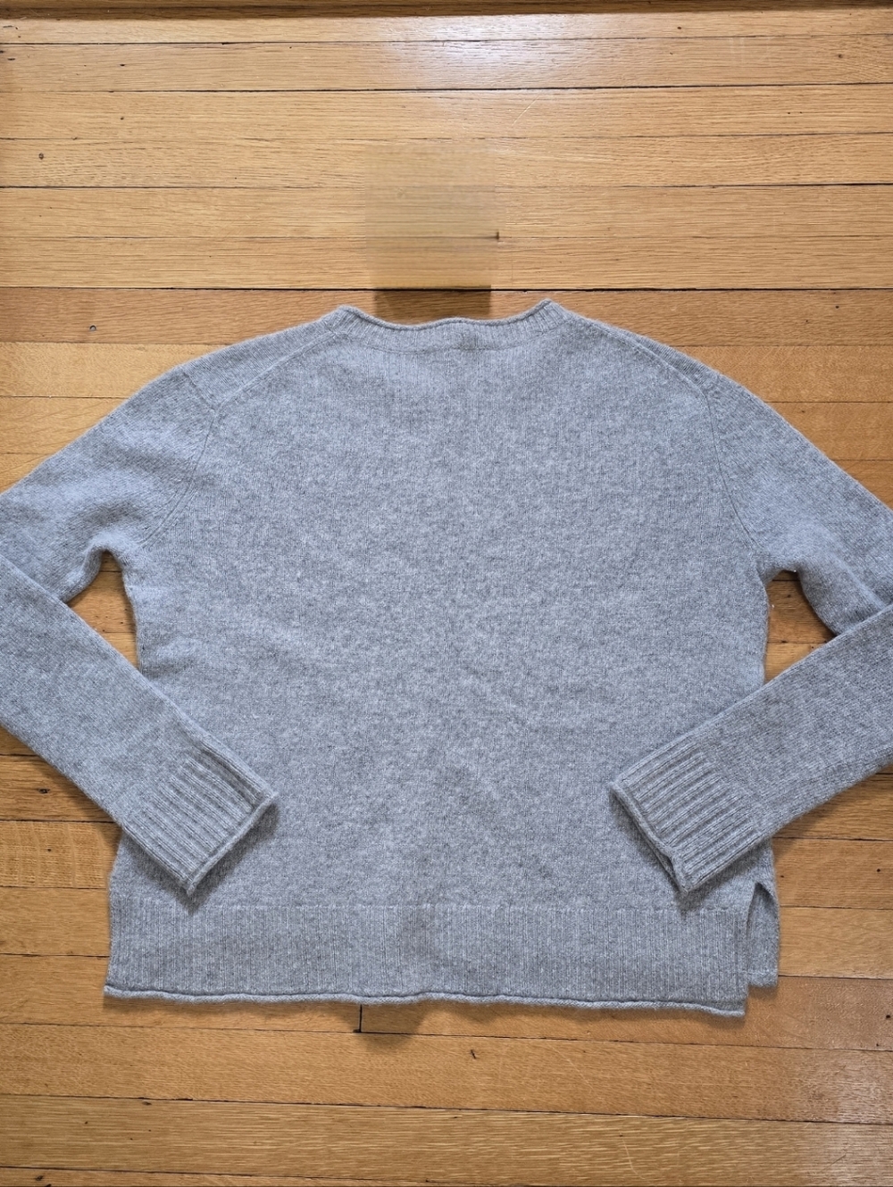 Jenni Kayne, Everyday Gray Wool Cashmere Blend Crewneck Sweater, EUC, W's XS - Picture 2 of 13